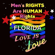 a poster that says men 's rights are human rights