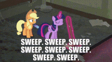 My Little Pony Twilight Sparkle GIF - My Little Pony Twilight Sparkle Sweep Sweep Sweep Sweep GIFs