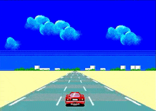 Battle Outrun Road GIF - Battle Outrun Road Sega GIFs