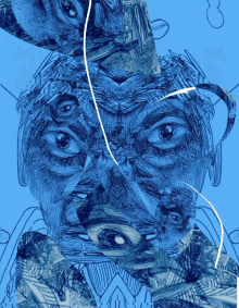 Collage Blue GIF - Collage Blue Picture Collage GIFs