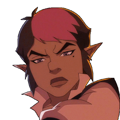 Frowning Kaylie Sticker - Frowning Kaylie The Legend Of Vox Machina Stickers