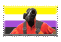 Blinkie Stamp Sticker - Blinkie Stamp Pyro Tf2 Stickers