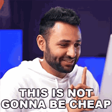 This Is Not Gonna Be Cheap Arun Maini GIF - This Is Not Gonna Be Cheap Arun Maini Mrwhosetheboss GIFs