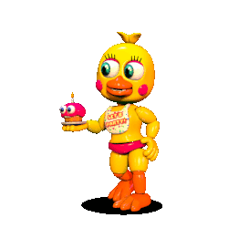 Toy Chica Idle Sticker - Toy Chica Idle Fnaf World Stickers