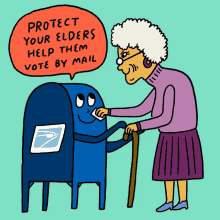 Protect Your Elders Elders GIF - Protect Your Elders Elders Help Them Vote By Mail GIFs