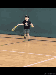 Unathletic Kid GIF - Unathletic Kid Tennis GIFs