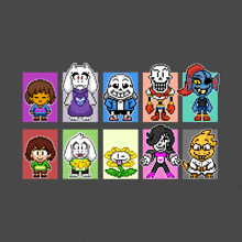 Pixel Characters GIF