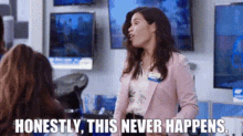 Superstore Amy Sosa GIF - Superstore Amy Sosa Honestly This Never Happens GIFs