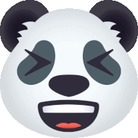 Hahaha Panda Sticker