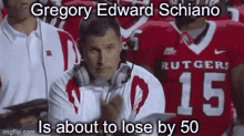 Rutgers Greg Schiano GIF - Rutgers Greg Schiano Lose By50 GIFs