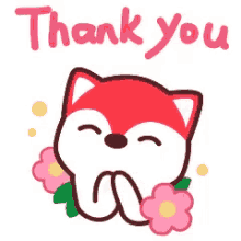 fox thanky thank you thanks grateful