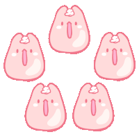 Gummy Rabbit Sticker - Gummy Rabbit Pink Stickers