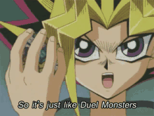 yu gi oh so its just like duel monsters yugi anime