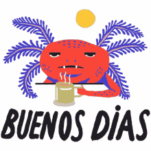 %C3%A1lvaro el axolotl buenos dias coffee sunshine sleepy