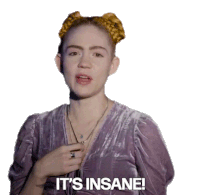 Its Insane Grimes Sticker - Its Insane Grimes Harpers Bazaar Stickers