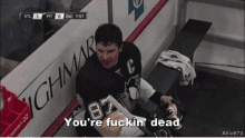 Pittsburgh Penguins Sidney Crosby GIF - Pittsburgh Penguins Sidney Crosby Youre Fuckin Dead GIFs