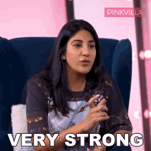 Very Strong Harmann Kaur GIF - Very Strong Harmann Kaur Pinkvilla GIFs