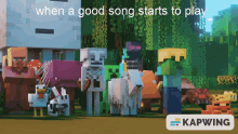 Minecraft Good Song GIF - Minecraft Good Song Minecraft Live2022 GIFs