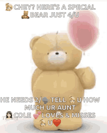 Burst Balloon Teddy Bear GIF