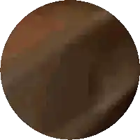 a pixel art drawing of a brown circle on a white background