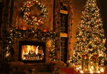 Christmas Fireplace GIF - Christmas Fireplace Cozy GIFs