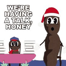 were having a talk honey mr hankey cornwallis hankey season4ep17a very crappy christmas south park
