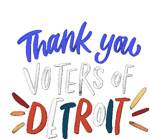 Thank You Michigan Sticker - Thank You Michigan Election2020 Stickers