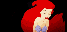 a cartoon of ariel from the little mermaid