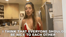 I Think That Everyone Should Be Nice To Each Other Lauren Francesca GIF - I Think That Everyone Should Be Nice To Each Other Lauren Francesca Iwantmylauren GIFs