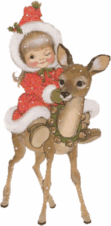 boldog kar%C3%A1csonyt bambi christmas wink merry