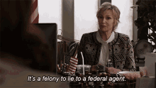 Its A Felony To Lie To A Federal Agent Madeline Starkey GIF