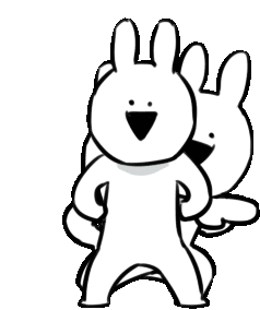 Bunny Weird Sticker - Bunny Weird Anime Stickers