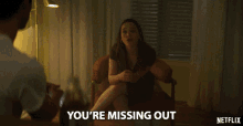 Youre Missing Out Victoria Pedretti GIF - Youre Missing Out Victoria Pedretti Love Quinn GIFs