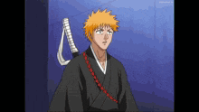 a cartoon of a man with a sword on his shoulder that says animated.tv