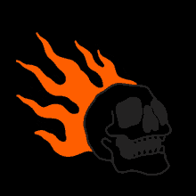 Skull Burn GIF