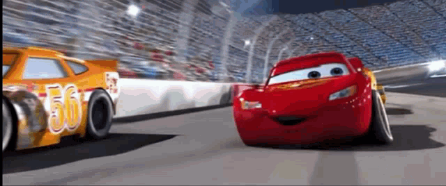 Lightning mcqueen discount cheering car