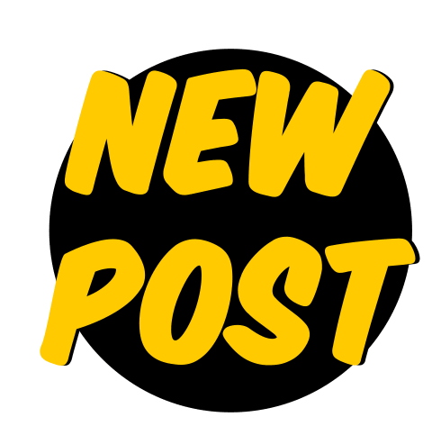 New Post Black Yallow Sticker - New Post Black Yallow Yellow Stickers