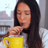 This Drink Is Tasty Shea Whitney GIF - This Drink Is Tasty Shea Whitney I Love This Drink GIFs