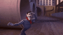 a mime says look into my eyes in a video