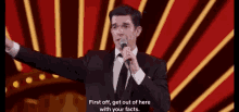 John Mulaney With You Facts GIF - John Mulaney With You Facts Get Out GIFs