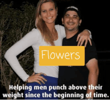 Flowers Helping Men Punch Above There Weigh GIF - Flowers Helping Men Punch Above There Weigh GIFs
