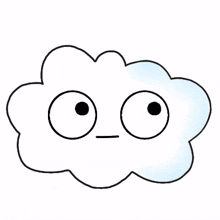 cloud emoji cute embarrassed difficult