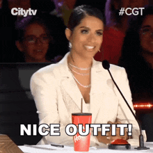 Nice Outfit Lilly Singh GIF - Nice Outfit Lilly Singh Canadas Got Talent GIFs