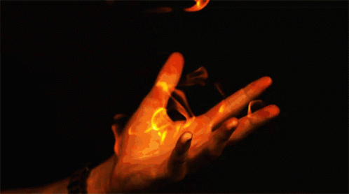 Hand On Fire Magic GIF - Hand On Fire Magic GIFs