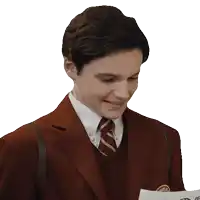 a man in a suit and tie has the word really written on his face