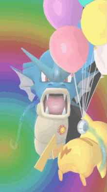Pokemon Pikachu GIF - Pokemon Pikachu Balloons GIFs