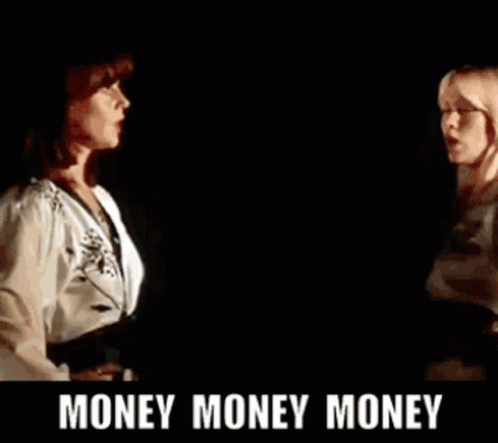 Stuff that wasn‘t on Spotify that now is. Money-money-money-abba