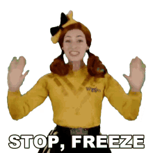 stop freeze emma wiggle emma emma watkins the wiggles