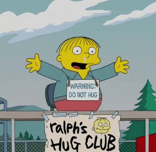 Hug Do Not Hug GIF - Hug Do Not Hug Ralph Wiggum GIFs