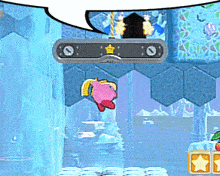 a video game with kirby and a star on it